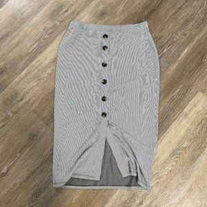 Urban Romantics Pin Stripe Midi Skirt